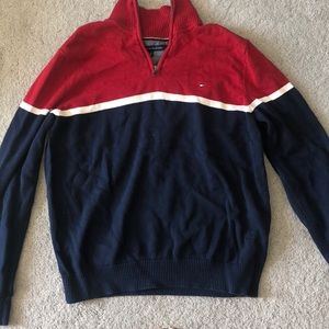 Tommy Hilfiger Men’s Large Quarter Zip Sweater